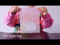 O saco de empacotamento Ziplock Resealable feito sob encomenda do PVC geou claramente sacos plásticos do fecho de correr para a roupa