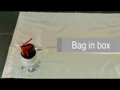 Saco líquido personalizado do vinho do enchimento de Logo Print Valve 2L 3L no empacotamento da caixa